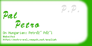 pal petro business card